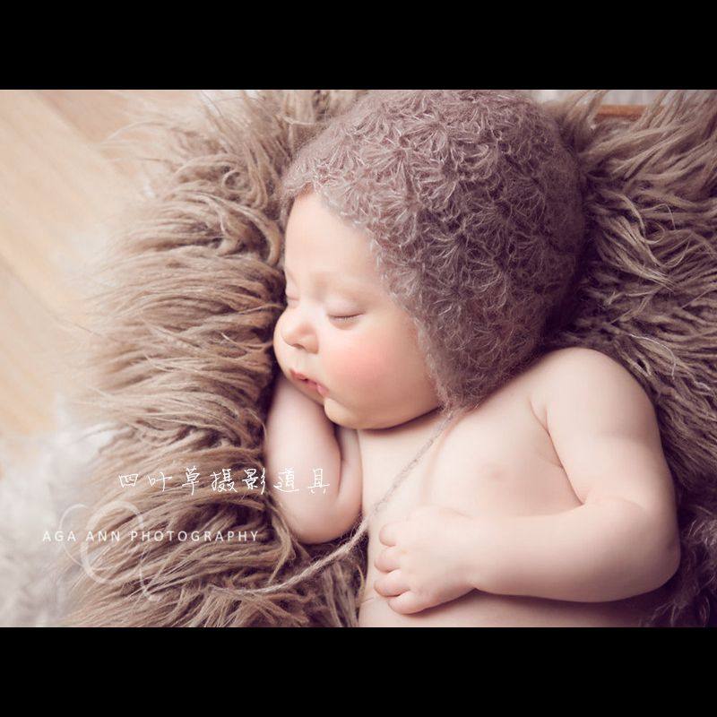 Clover Newborn Photography prop Mohair Shell Hat baby Photograph One hundred days full moon children Hat photographin the Children/Baby/Family fitted , Hat/Muffler/Masks/Gloves/Earmuffs/Booties , Hat  category - from Buy2taobao.com to provide professional Taobao agent buy service