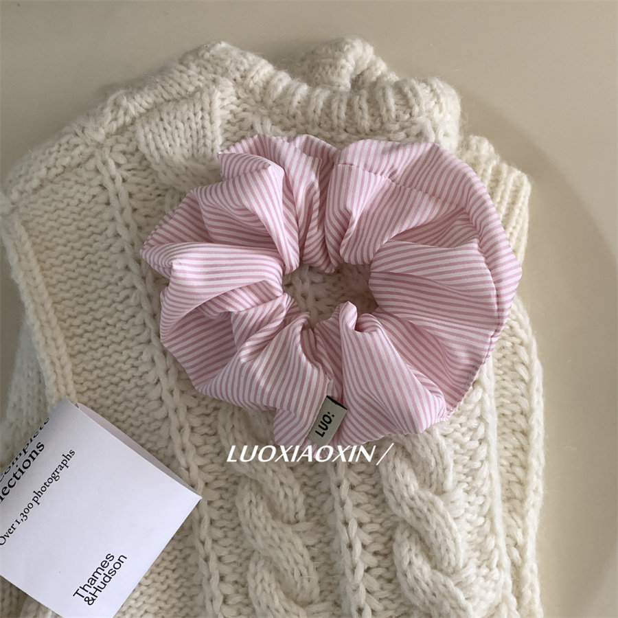 罗小辛/手作韩系ins风粉色条纹松弛感小众大肠圈发圈发绳头绳发饰,饰品/流行首饰/时尚饰品新,发饰,淘宝优惠券,粉丝福利购,淘宝优惠卷