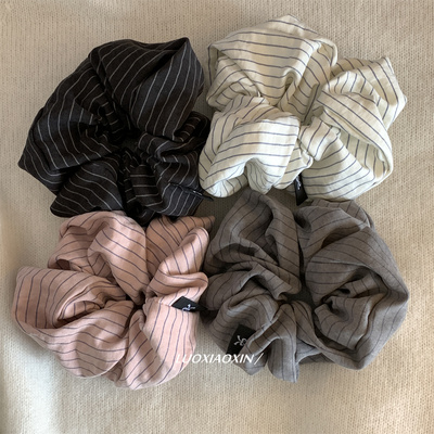 罗小辛/韩系丸子头发圈大肠圈低马尾氛围感发绳复古头饰