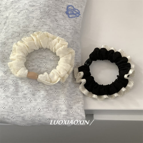 小香风清新花边简约马尾小肠发圈