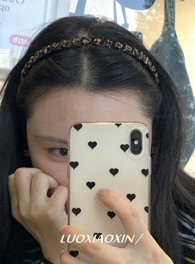 罗小辛韩系ins简约细边带齿发箍