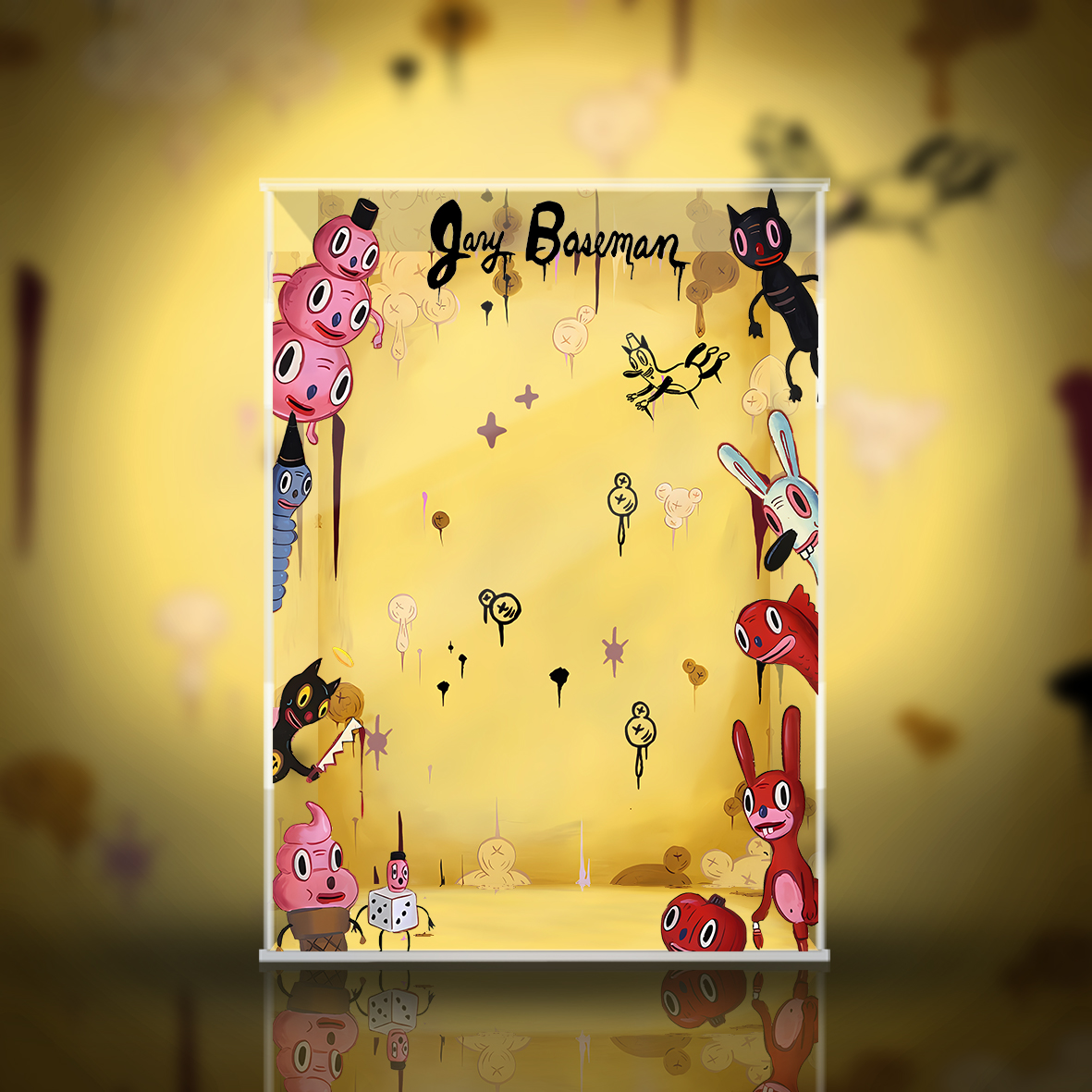 MOLLY400%盖瑞贝斯曼潮玩展示盒