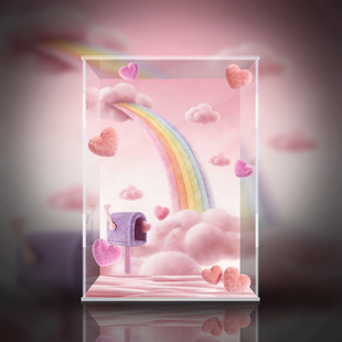 POPMART泡泡玛特 Molly 甜蜜讯息熊 展示盒