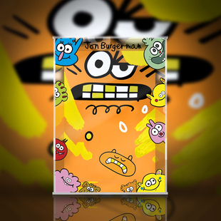 MEGA SPACE MOLLY 400% 乔恩 伯格曼 EGGY 潮玩公仔收纳展示盒