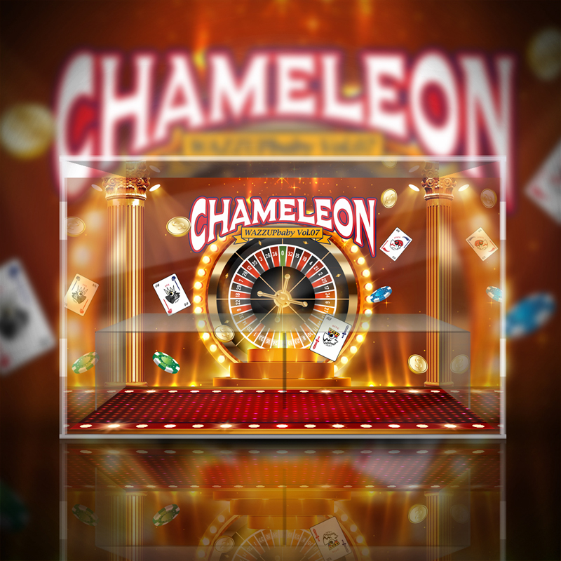 wazzup 变色龙 第七代 扑克王国系列潮玩盲盒专用亚克力展示盒