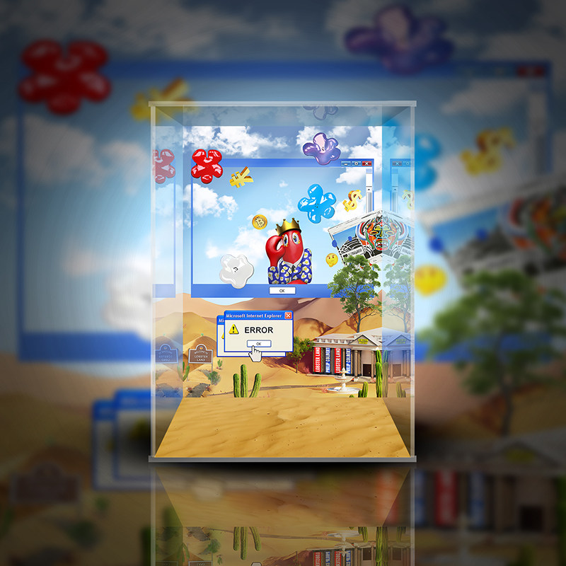 MOLLY1000%小龙虾潮玩展示盒