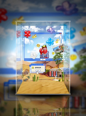 Molly MGEA珍藏 1000%小龙虾 philip colbert 潮玩手办展示盒