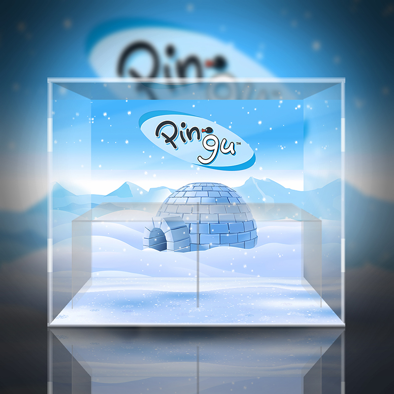 pingu演我的一天潮玩展示盒