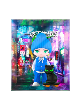 一波王炸战队潮玩展示盒