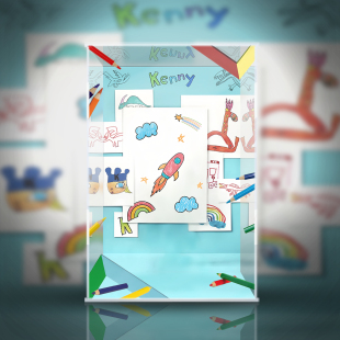 POPMART泡泡玛特 MEGA ROYAL MOLLY 400%童心 潮玩公仔收纳展示盒