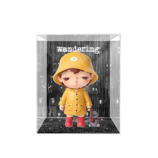 POPMART泡泡玛特 Hirono小野 宽恕之城 吊卡 潮玩亚克力展示盒