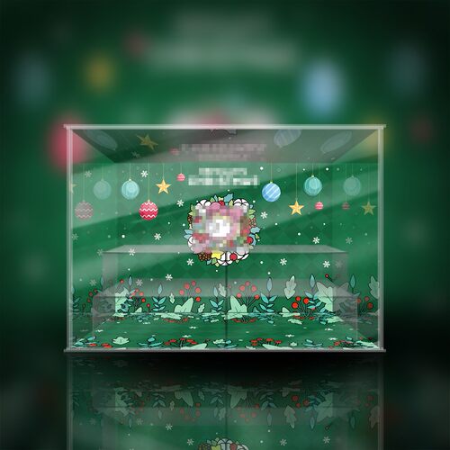 找寻独角兽 Repolar 吐泡泡圣诞系列盲盒展示架亚克力展示盒