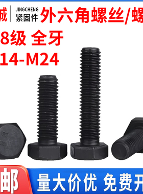 8.8级高强度外六角螺丝螺栓加长螺丝钉M3M4M5M6M8M10M12M16M20M24
