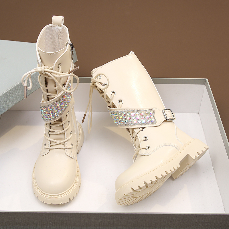 软底公主鞋长筒靴儿童女宝长靴潮