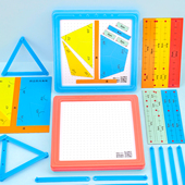 学纷磁性三角形学习套装 专用4大教学功能学具 A9964小学四年级单元