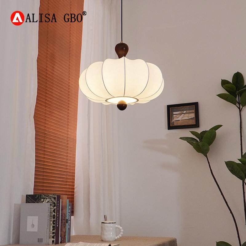 爱丽莎环球法式复古蚕丝卧室吊灯