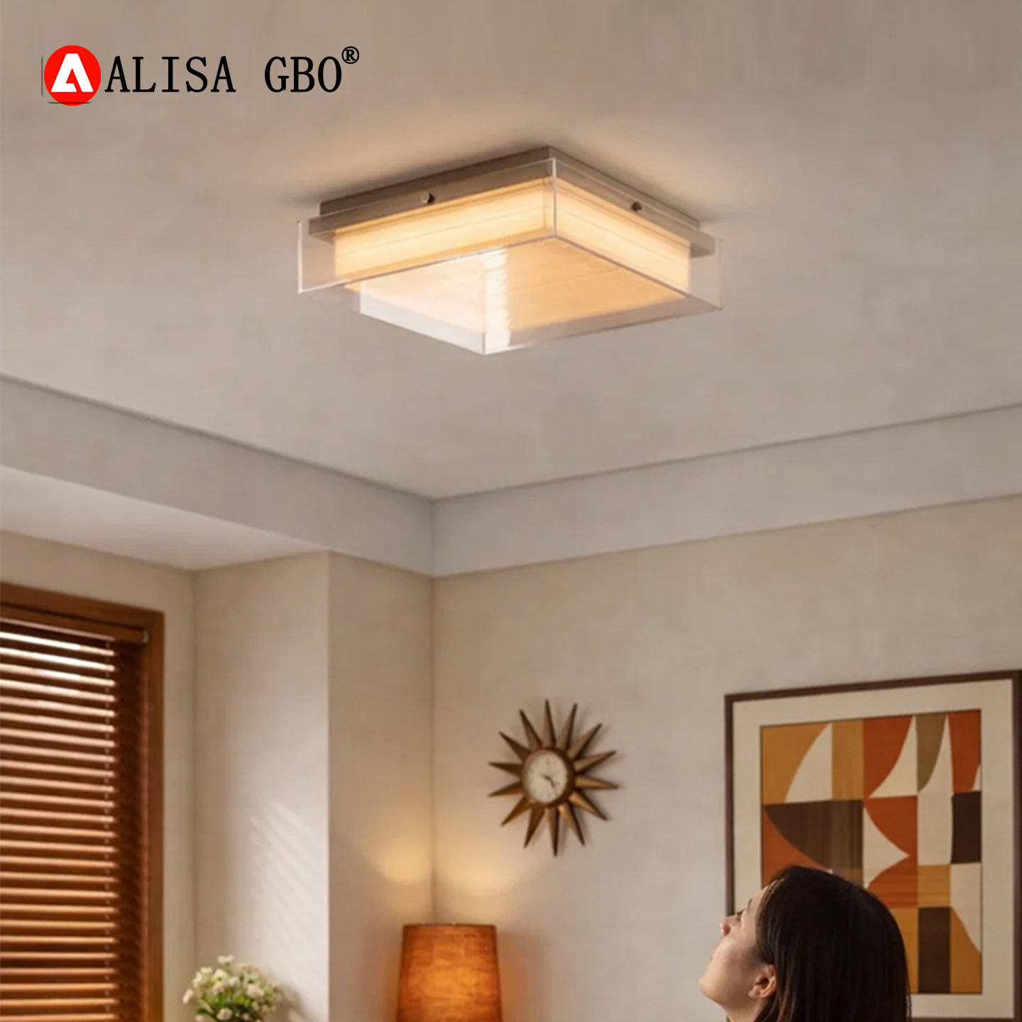 爱丽莎季裕棠包豪斯卧室吸顶灯复古现代简约北欧中古风书房护眼灯,家装灯饰光源,客厅吸顶灯,淘宝优惠券,粉丝福利购,淘宝优惠卷