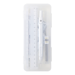 晨光圆规尺子套装学生专业绘图画图工具初中生考试专用三角板直尺尺规可替换笔芯自动笔式圆规小学生专用文具