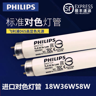CWF 飞利浦对色灯箱18W36W TL84 D50 UV标准光源色评对色灯管 D65