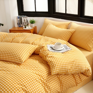 A类全棉色织水洗棉床品100%纯棉被套150x200x230 日式 新春特惠