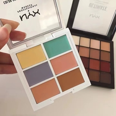 NYX16色眼影盘哑光南瓜色平价正品六色遮瑕大地色百搭经典款