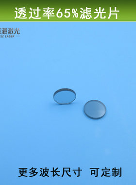 中灰密度镜头透过率65%衰减片中性减光圆形片ND镜玻璃材质可定制