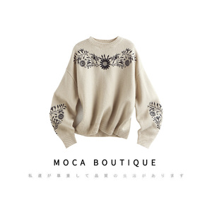 MOCA BOUTIQUE/毛衣设计感女小众2020新款冬100%羊毛爆款温柔加厚