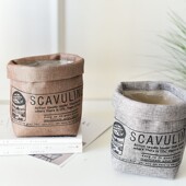 北欧花盆ins牛皮纸创意布艺花盆套客厅盆栽花盆摆件装 饰家居花盆