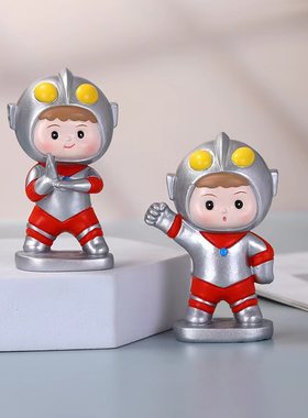 未来战士机器人公仔潮玩手办树脂工艺品创意礼品家居装饰桌面摆件