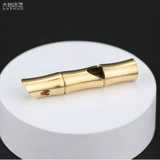 Медный бамбуковый дорожный латунный металлический свисток ручной работы, брелок для тренировок