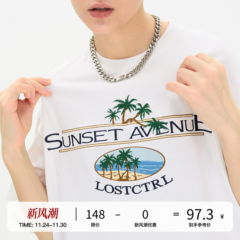 LOSTCTRL短袖潮牌印花短袖