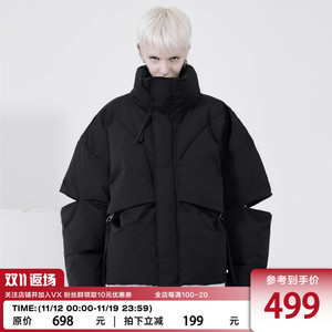 LOSTCTRL解构设计感羽绒棉服男女潮牌加厚冬季新款情侣外套