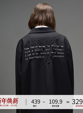 LOSTCTRL「心痕」破坏印花休闲西装外套男女同款西服套装国潮牌