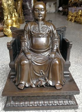 玄武纯铜纯铜玄武祖师爷供奉摆件