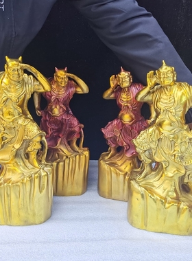 左右护法千里眼顺风耳纯铜