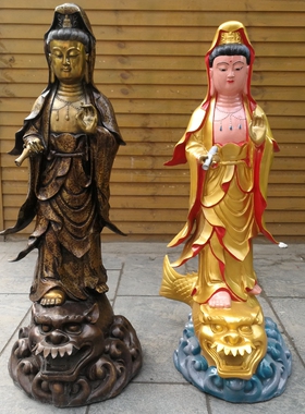 风水铜器客厅镇宅摆件观音佛像