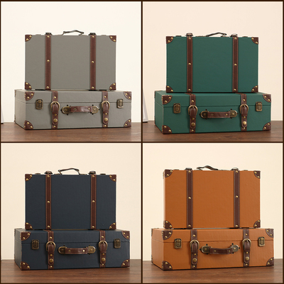 复古手提箱摄影道具橱窗收纳箱