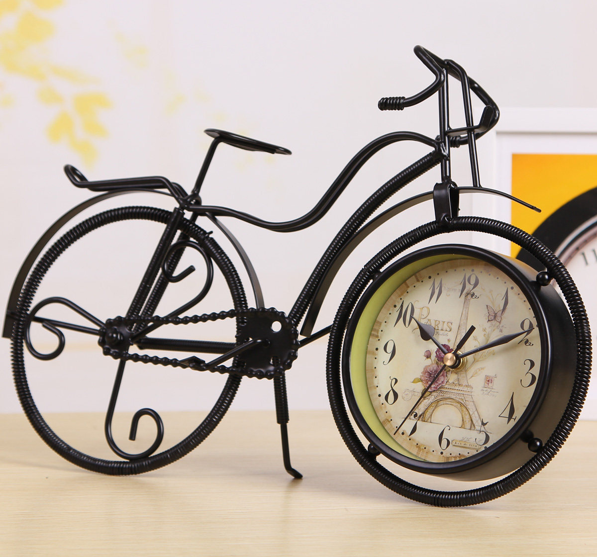MODERN CREATIVE GRANDFATHER CLOCK IRON ART SITTING CLOCK CLOCK QUARTZ CLOCK VINTAGE FASHION SILENT LIVING ROOM CLOCK