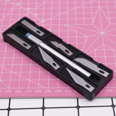 超轻粘土雕刻笔刀刻刀切割雕刻刀手工美工刀含6种可替换刀片