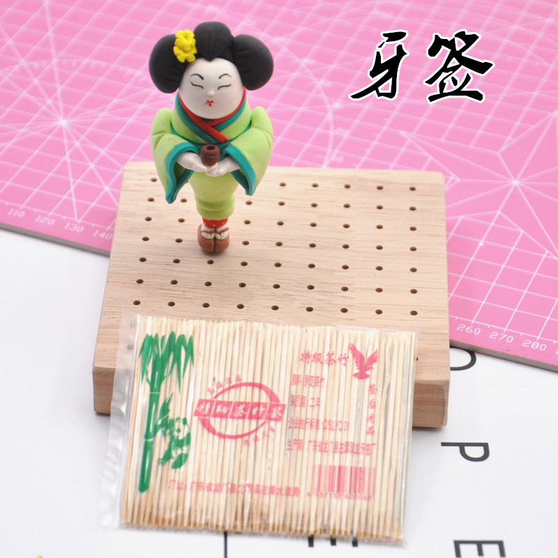 粘土内部支撑牙签尖牙签盒装晾晒头分尸超轻粘土脑袋身体连接插入