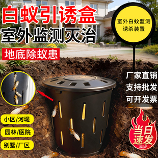户外专用别墅预防治医院室外白蚁地下诱杀箱白蚁引诱盒桩监测装置