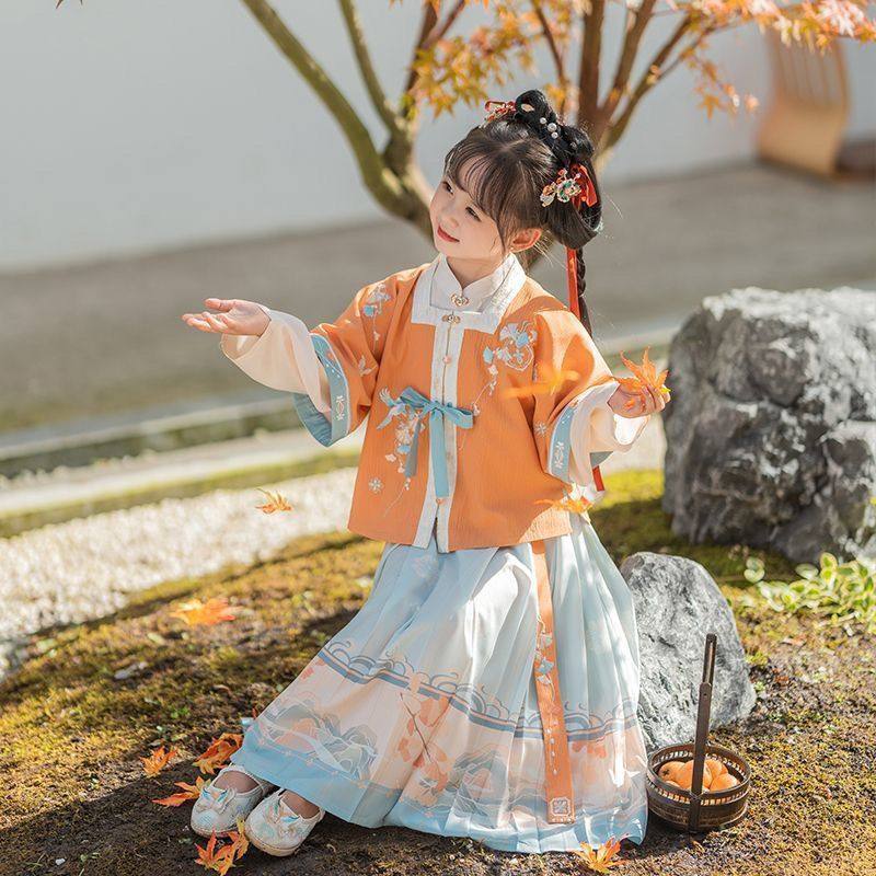 新款汉服女童秋冬儿童古风宋代古装三件套中国风唐装明制女孩表演,童装/婴儿装/亲子装,唐装,淘宝优惠券,粉丝福利购,淘宝优惠卷