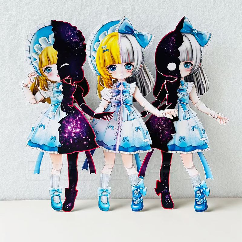 安娜安娅蛋仔派对惊魂寻宝队双生怨灵全身可动纸片偶人手工小牛仙