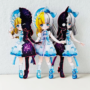 小牛仙全身可动纸片偶人二次元双生怨灵安娜安亚手工惊魂夺宝队