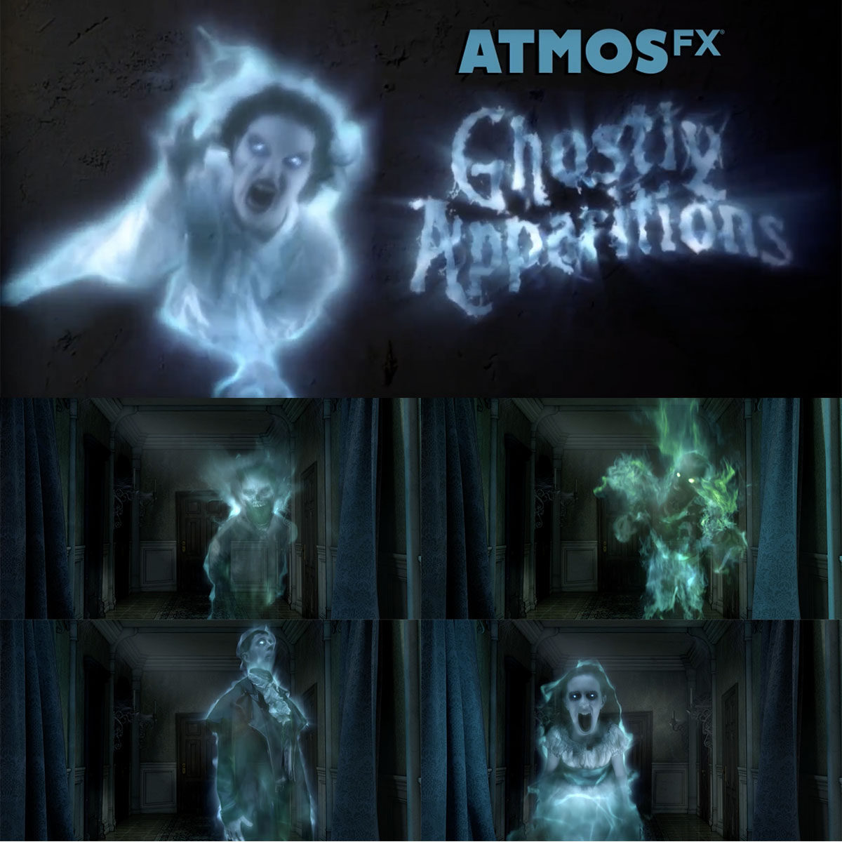 视频素材-万圣节鬼魂僵尸女孩新娘丧尸幽灵鬼魂酒吧夜店派对动画