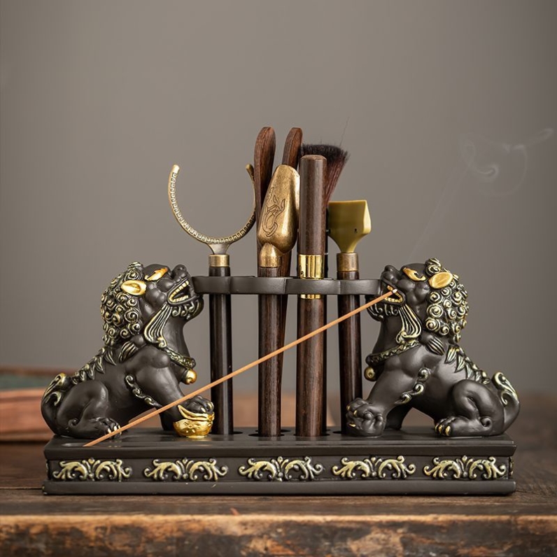 高档功夫茶具茶道六君子套装茶夹茶针茶刀茶匙泡茶工具配件大全