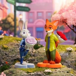 柏治廷迪士尼疯狂花花动物城系列盲盒潮玩周边手办朱迪尼克公仔