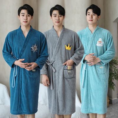 男款浴巾大人可洗完澡穿的睡袍比纯棉全棉吸水速干浴袍2025新款