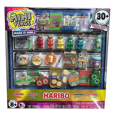 Miniverse Haribo系列橡皮糖食玩微缩玩具迷你缤纷套装潮玩现货