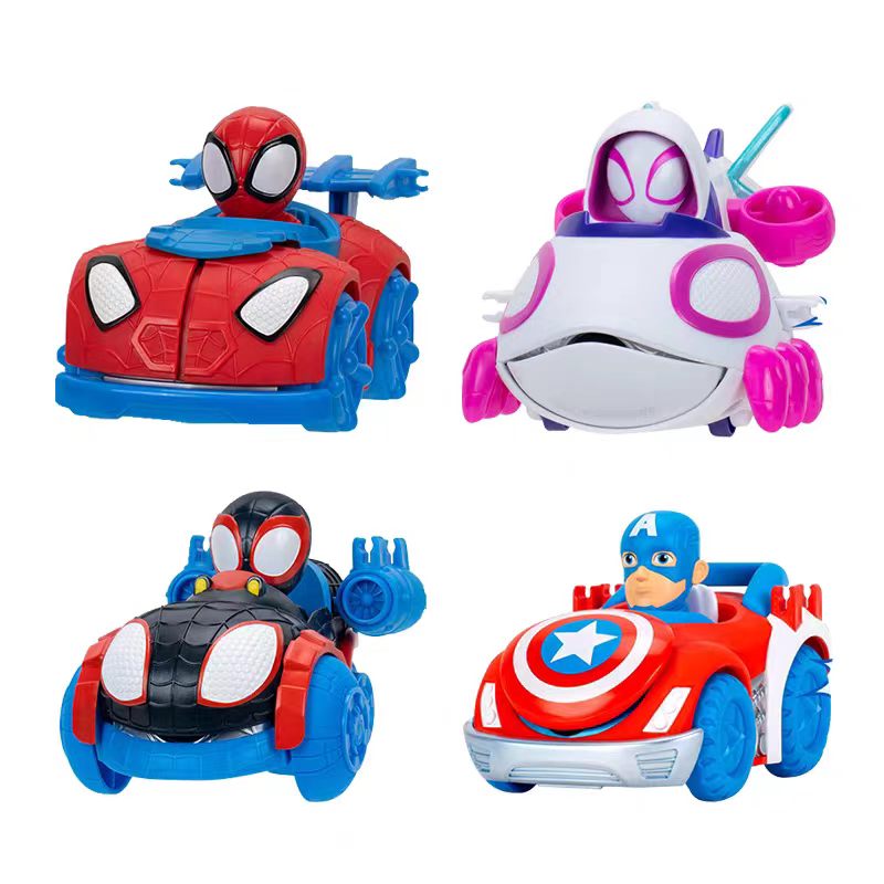 SPIDEY蜘蛛侠 冲锋弹射小车 小蜘蛛和他的神奇小伙伴惯性玩具车